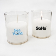 Votive Candle - Round Clear Acrylic